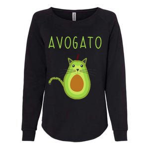 Avogato Cinco De Mayo Gift Cinco De Meow Cat Avocado Womens California Wash Sweatshirt