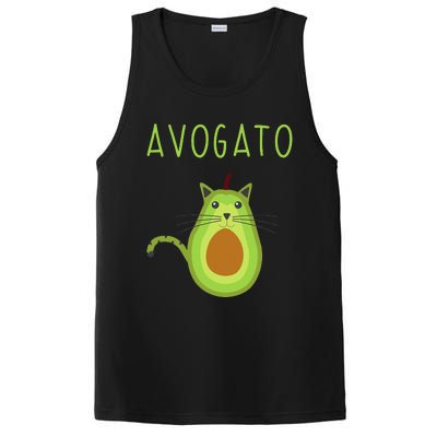 Avogato Cinco De Mayo Gift Cinco De Meow Cat Avocado PosiCharge Competitor Tank