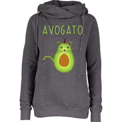 Avogato Cinco De Mayo Gift Cinco De Meow Cat Avocado Womens Funnel Neck Pullover Hood