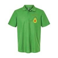 Avogato Cinco De Mayo Gift Cinco De Meow Cat Avocado Softstyle Adult Sport Polo