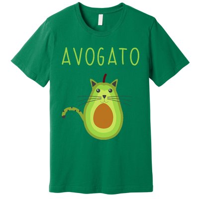 Avogato Cinco De Mayo Gift Cinco De Meow Cat Avocado Premium T-Shirt