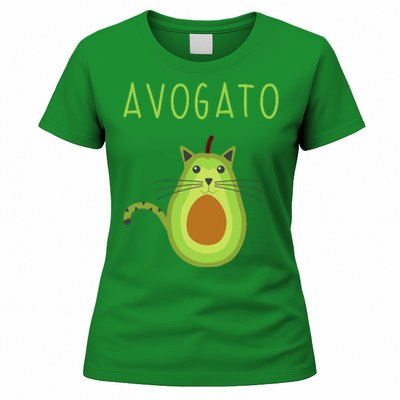 Avogato Cinco De Mayo Gift Cinco De Meow Cat Avocado Women's T-Shirt