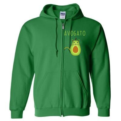 Avogato Cinco De Mayo Gift Cinco De Meow Cat Avocado Full Zip Hoodie