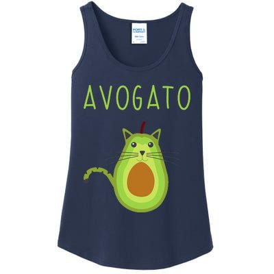 Avogato Cinco De Mayo Gift Cinco De Meow Cat Avocado Ladies Essential Tank