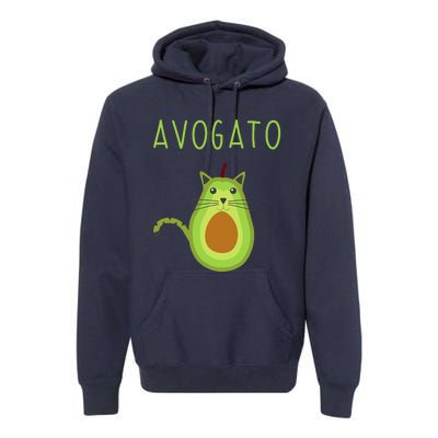 Avogato Cinco De Mayo Gift Cinco De Meow Cat Avocado Premium Hoodie