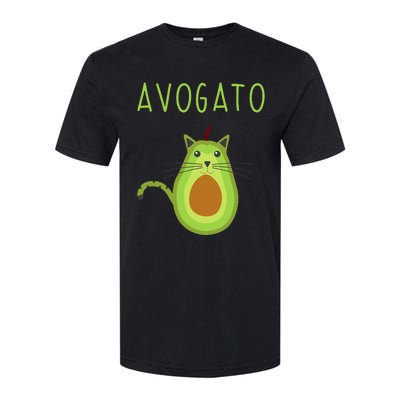 Avogato Cinco De Mayo Gift Cinco De Meow Cat Avocado Softstyle CVC T-Shirt