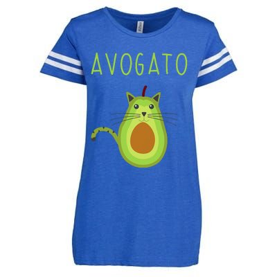 Avogato Cinco De Mayo Gift Cinco De Meow Cat Avocado Enza Ladies Jersey Football T-Shirt