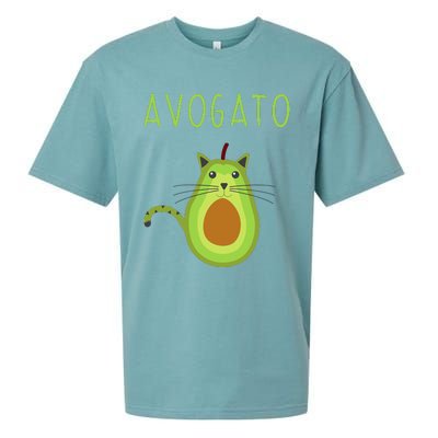 Avogato Cinco De Mayo Gift Cinco De Meow Cat Avocado Sueded Cloud Jersey T-Shirt