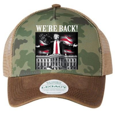 Adam Calhoun Donald Trump WeRe Back Legacy Tie Dye Trucker Hat