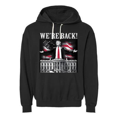 Adam Calhoun Donald Trump WeRe Back Garment-Dyed Fleece Hoodie