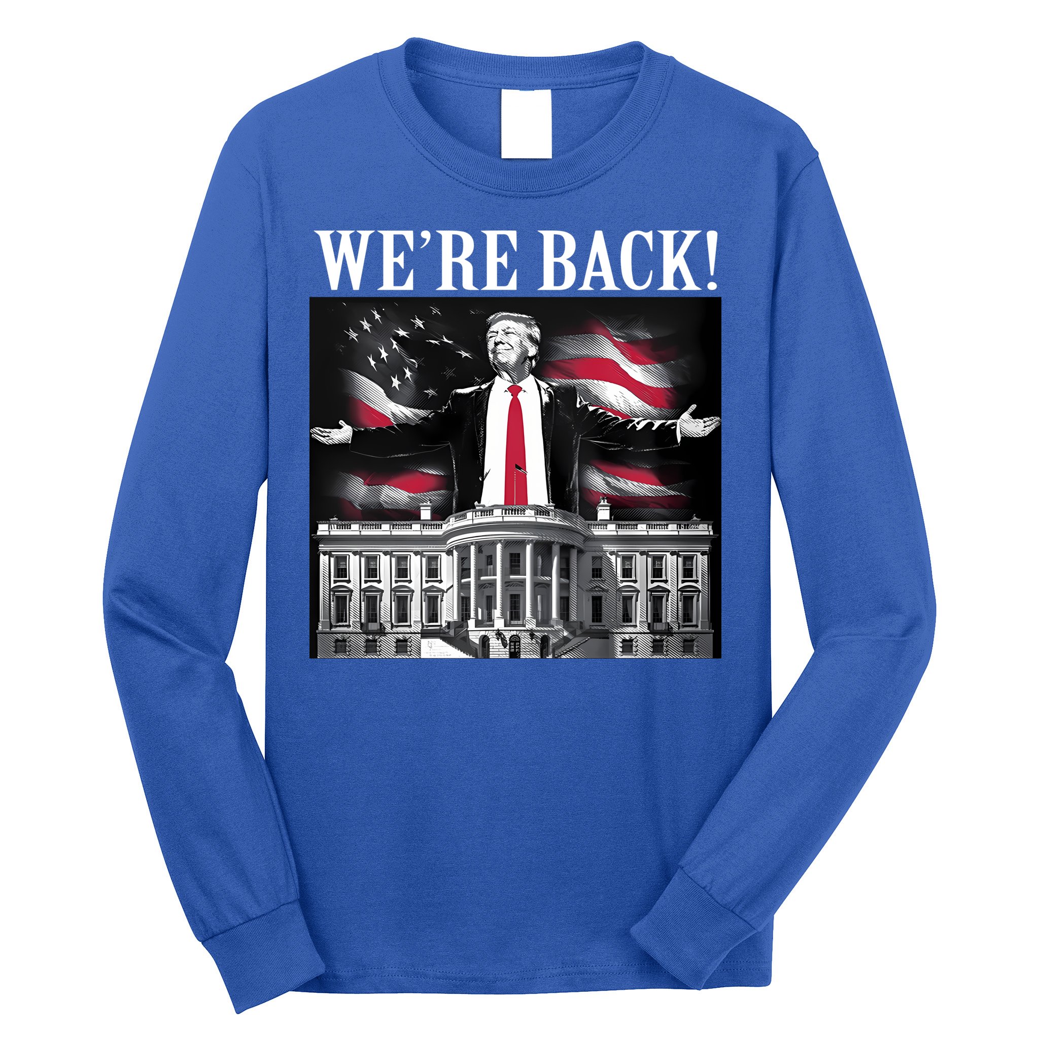 Adam Calhoun Donald Trump WeRe Back Long Sleeve Shirt
