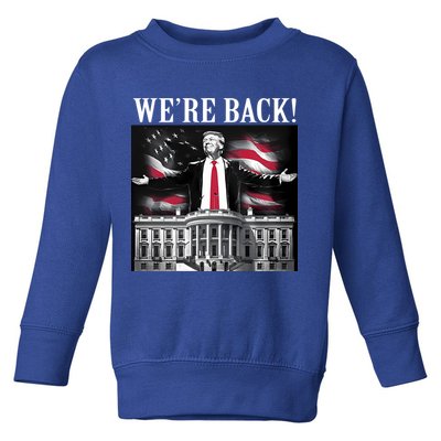 Adam Calhoun Donald Trump WeRe Back Toddler Sweatshirt