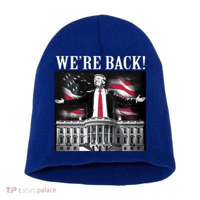 Adam Calhoun Donald Trump WeRe Back Short Acrylic Beanie