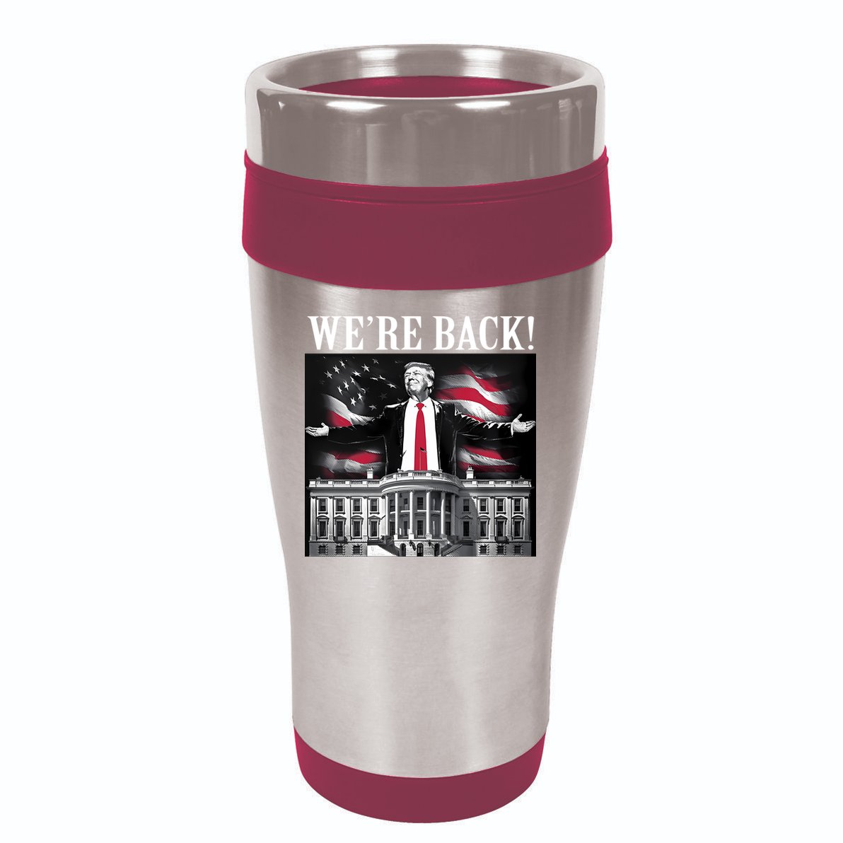 Adam Calhoun Donald Trump WeRe Back 16oz Travel Tumbler