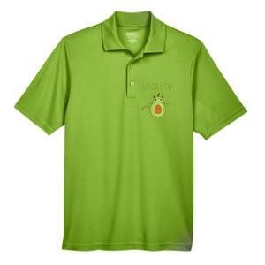 Avogato Cinco De Mayo Gift Cinco De Meow Cat Avocado Men's Origin Performance Pique Polo