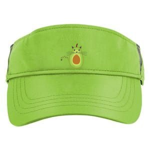 Avogato Cinco De Mayo Gift Cinco De Meow Cat Avocado Adult Drive Performance Visor