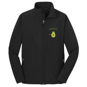 Avogato Cinco De Mayo Gift Cinco De Meow Cat Avocado Core Soft Shell Jacket