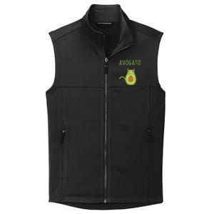 Avogato Cinco De Mayo Gift Cinco De Meow Cat Avocado Collective Smooth Fleece Vest