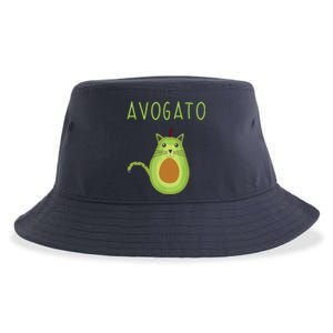 Avogato Cinco De Mayo Gift Cinco De Meow Cat Avocado Sustainable Bucket Hat