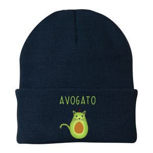 Avogato Cinco De Mayo Gift Cinco De Meow Cat Avocado Knit Cap Winter Beanie