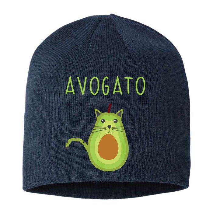 Avogato Cinco De Mayo Gift Cinco De Meow Cat Avocado Sustainable Beanie