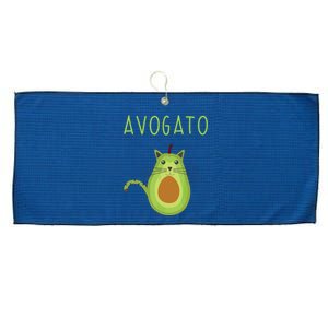 Avogato Cinco De Mayo Gift Cinco De Meow Cat Avocado Large Microfiber Waffle Golf Towel