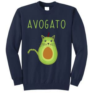 Avogato Cinco De Mayo Gift Cinco De Meow Cat Avocado Tall Sweatshirt