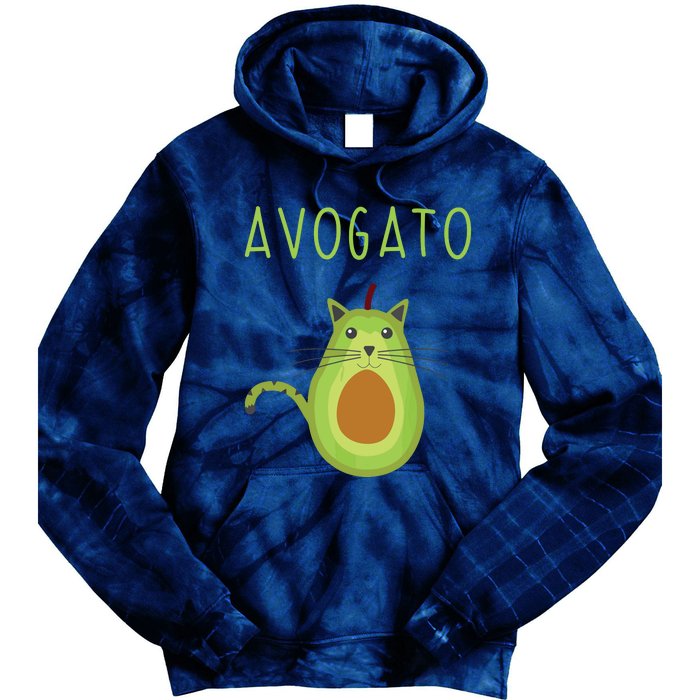 Avogato Cinco De Mayo Gift Cinco De Meow Cat Avocado Tie Dye Hoodie