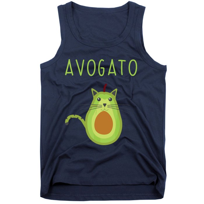 Avogato Cinco De Mayo Gift Cinco De Meow Cat Avocado Tank Top