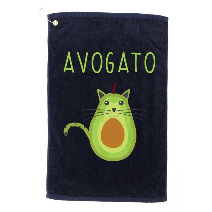 Avogato Cinco De Mayo Gift Cinco De Meow Cat Avocado Platinum Collection Golf Towel