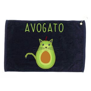 Avogato Cinco De Mayo Gift Cinco De Meow Cat Avocado Grommeted Golf Towel