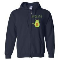 Avogato Cinco De Mayo Gift Cinco De Meow Cat Avocado Full Zip Hoodie