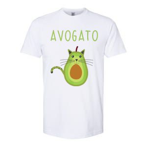 Avogato Cinco De Mayo Gift Cinco De Meow Cat Avocado Softstyle CVC T-Shirt