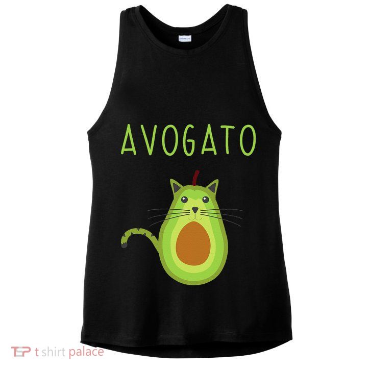 Avogato Cinco De Mayo Gift Cinco De Meow Cat Avocado Ladies PosiCharge Tri-Blend Wicking Tank