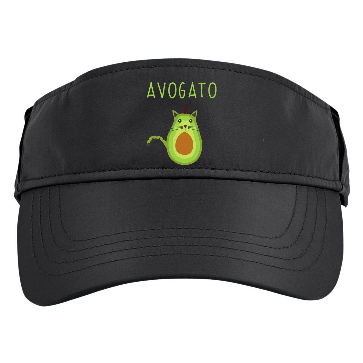 Avogato Cinco De Mayo Gift Cinco De Meow Cat Avocado Adult Drive Performance Visor