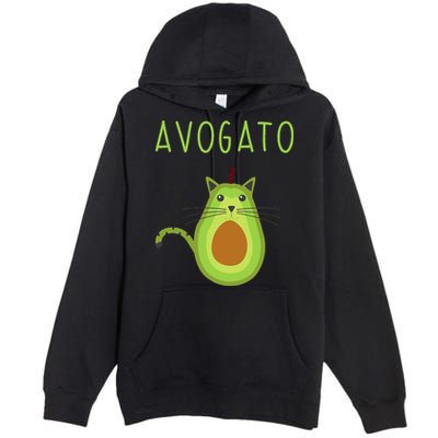 Avogato Cinco De Mayo Gift Cinco De Meow Cat Avocado Premium Pullover Hoodie