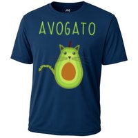 Avogato Cinco De Mayo Gift Cinco De Meow Cat Avocado Cooling Performance Crew T-Shirt