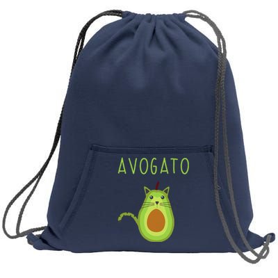 Avogato Cinco De Mayo Gift Cinco De Meow Cat Avocado Sweatshirt Cinch Pack Bag