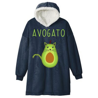Avogato Cinco De Mayo Gift Cinco De Meow Cat Avocado Hooded Wearable Blanket