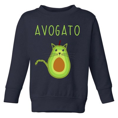 Avogato Cinco De Mayo Gift Cinco De Meow Cat Avocado Toddler Sweatshirt