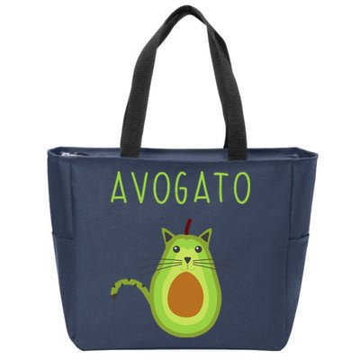 Avogato Cinco De Mayo Gift Cinco De Meow Cat Avocado Zip Tote Bag