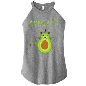 Avogato Cinco De Mayo Gift Cinco De Meow Cat Avocado Women’s Perfect Tri Rocker Tank