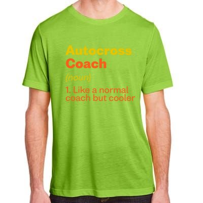 Autocross Coach Definition Funny Auto Racing Humor Gift Adult ChromaSoft Performance T-Shirt