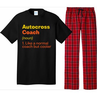 Autocross Coach Definition Funny Auto Racing Humor Gift Pajama Set