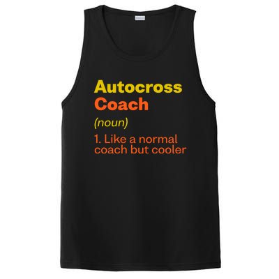 Autocross Coach Definition Funny Auto Racing Humor Gift PosiCharge Competitor Tank