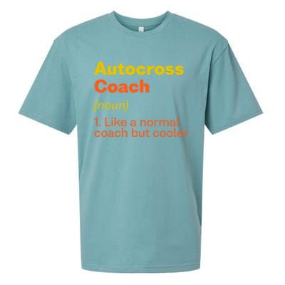 Autocross Coach Definition Funny Auto Racing Humor Gift Sueded Cloud Jersey T-Shirt