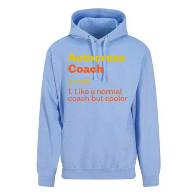 Autocross Coach Definition Funny Auto Racing Humor Gift Unisex Surf Hoodie