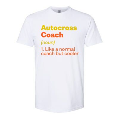 Autocross Coach Definition Funny Auto Racing Humor Gift Softstyle CVC T-Shirt