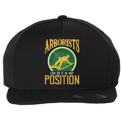 Arborists Can Do It In Any Position Arborist Wool Snapback Cap