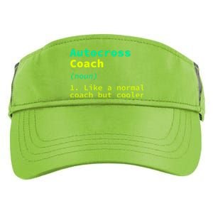 Autocross Coach Definition Funny Auto Racing Humor Great Gift Adult Drive Performance Visor